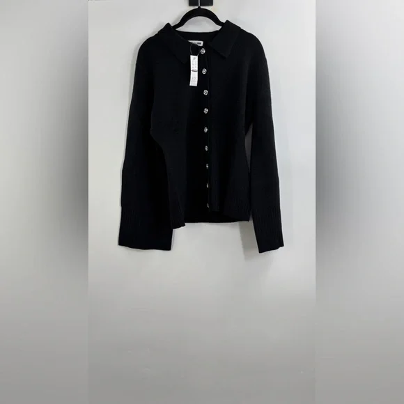 J.Crew Milano-stitch cinched-waist cardigan with embellished buttons - Picture 5 of 6